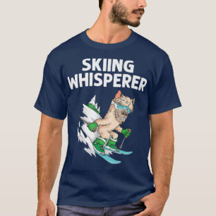 Funny Skiing Art For Men Women Ski Freestyle Skier T-Shirt