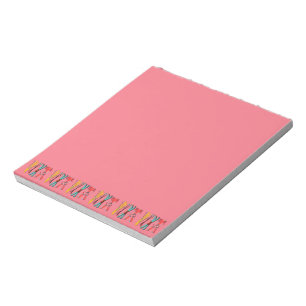 Funny Skiing Colourful Ski Skier Notepad