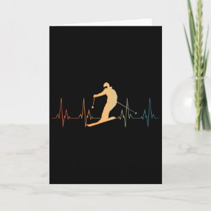 Funny Skiing Design For Men Women Downhill Ski Lov Card
