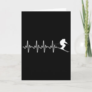 Funny Skiing Design For Men Women Downhill Ski Lov Card