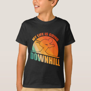 Funny skiing design for men women ski downhill T-Shirt