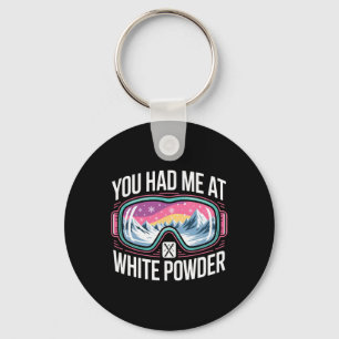 Funny Skiing For Men And Women. Ski Mountain _4 Key Ring