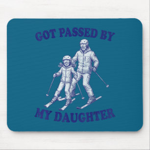 Funny Skiing Got Ped By My Daughter Mouse Mat