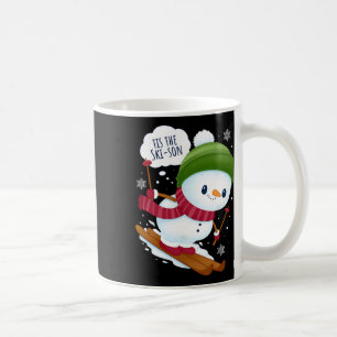 Funny Skiing Shirt Tis The Ski-son Funny Skiing Coffee Mug