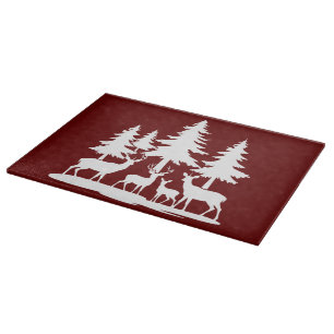Funny Skinny Pine Tree Summer Hiking Camping  Cutting Board