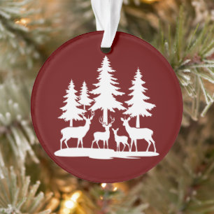 Funny Skinny Pine Tree Summer Hiking Camping Ornament