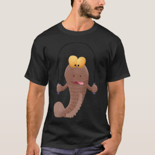 Funny skipping mudskipper fish cartoon T-Shirt