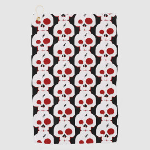 Funny skull cartoon monster baby burp cloth