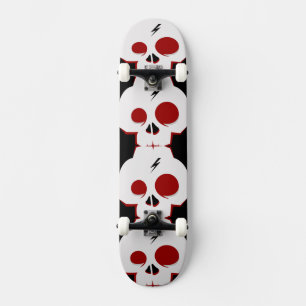 Funny skull cartoon monster baby burp cloth skateboard