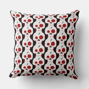 Funny skull cartoon monster cushion