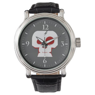 Funny skull cartoon monster watch