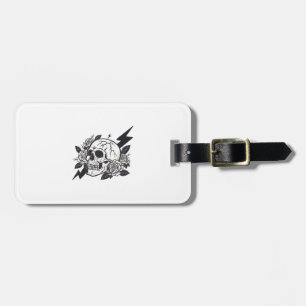 Funny Skull Lover Luggage Tag