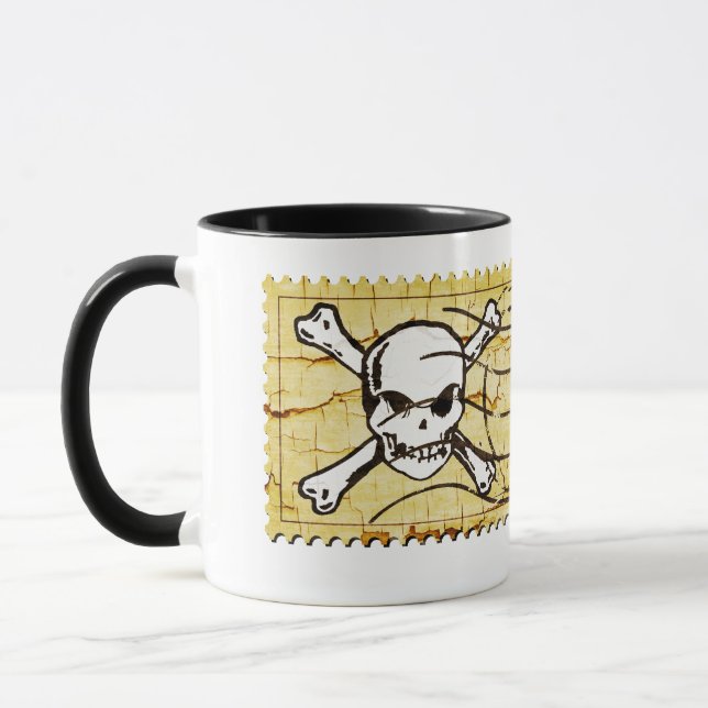 Funny Skull Stamp 3 Mug (Left)