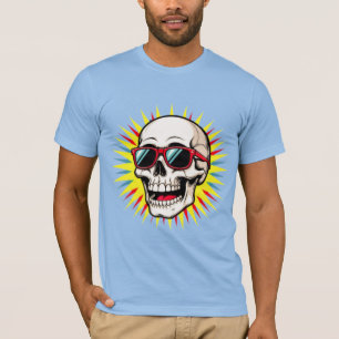**Funny Skull With Sunglasses – Cartoon Laughing S T-Shirt