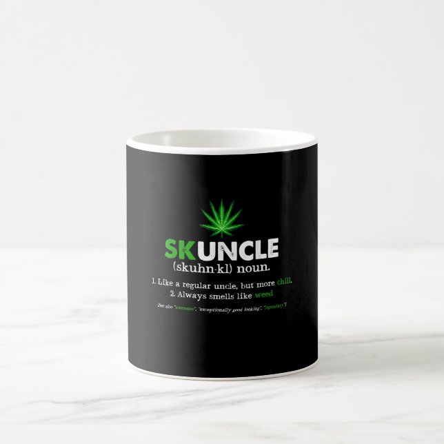 Funny Skuncle Weed Smoker Uncle  Lover Coffee Mug (Center)