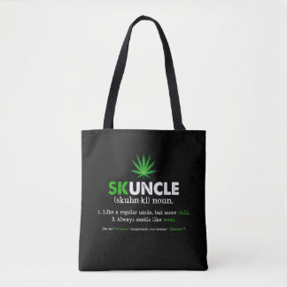 Funny Skuncle Weed Smoker Uncle Lover Tote Bag