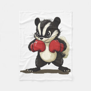 Funny Skunk Costume With Boxing Gloves For Boys An Fleece Blanket