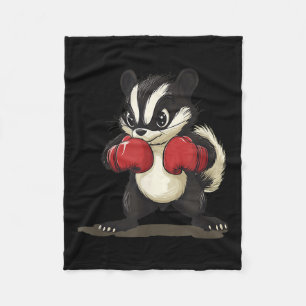 Funny Skunk Costume With Boxing Gloves For Boys An Fleece Blanket