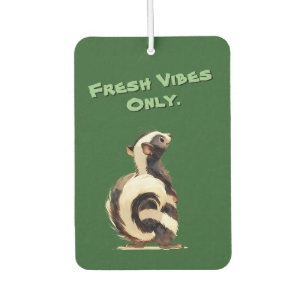 Funny Skunk Cute Illustration Car Custom  Air Freshener