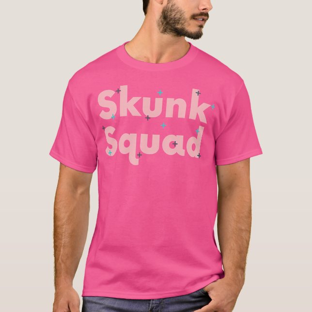 Funny Skunk Squad T-Shirt (Front)