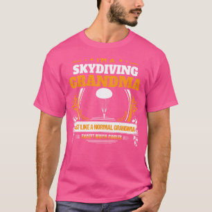 Funny Sky Diving Grandma Christmas For Grandma T-Shirt