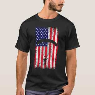 Funny Sky Paraglider Paramotor Paragliding America T-Shirt