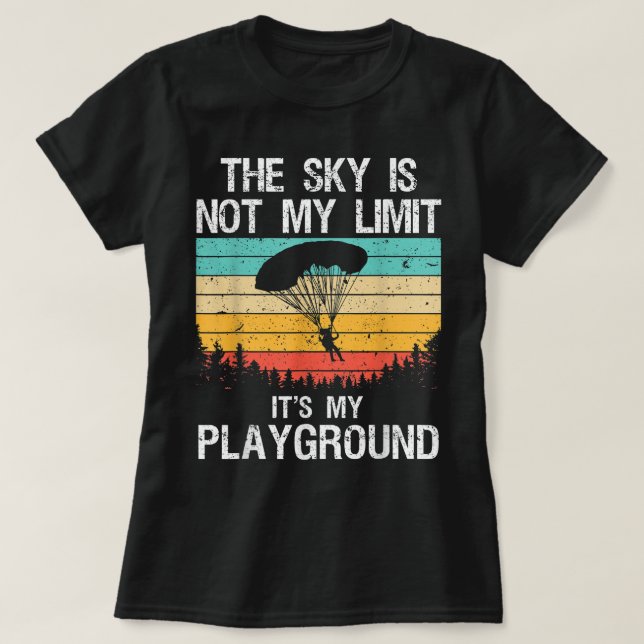 Funny Skydiving Art For Men Women Skydive Lover Sk T-Shirt (Design Front)