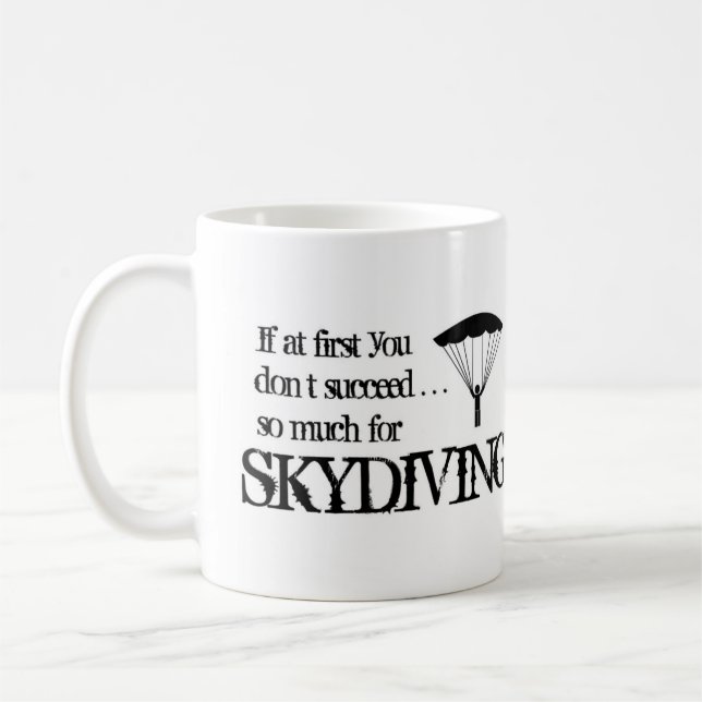Funny Skydiving coffee mug (Left)
