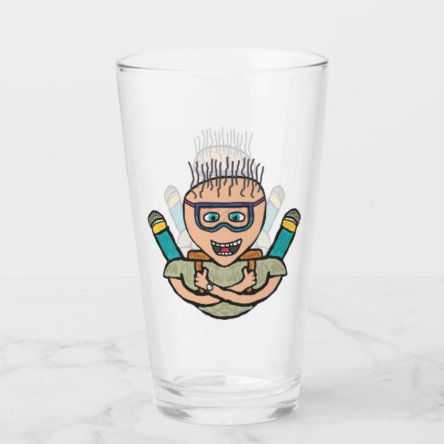 Funny Skydiving Glass (Front)