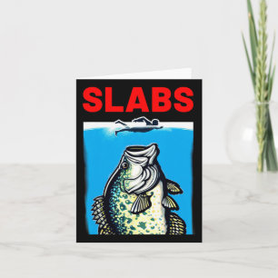Funny Slab Famous Shark Movie Parody Slabs Crappie Card