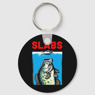 Funny Slab Famous Shark Movie Parody Slabs Crappie Key Ring