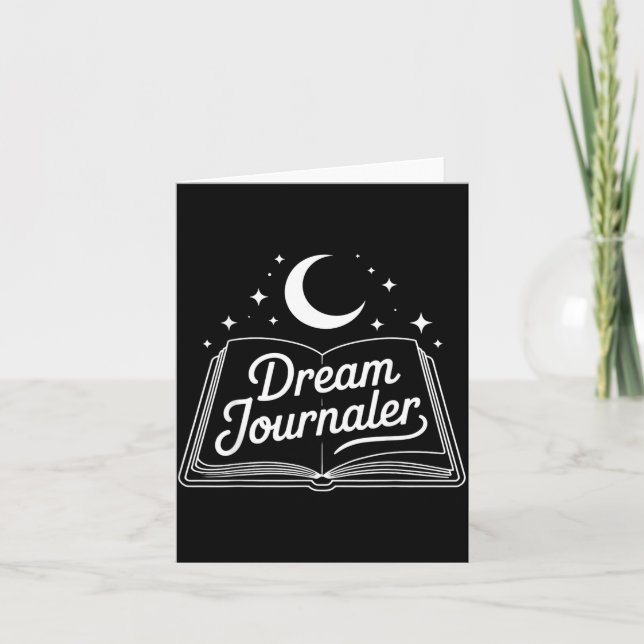 Funny Sleep Hygiene Dream Journaling Status Symbol Card (Front)