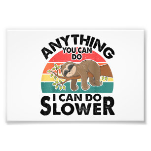Funny Sleep Sloth T Shirt Anything You Can Do Men Photo Print