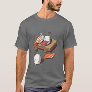 , Funny Sleep Walking Sushi, Japanese Foodie T-Shirt