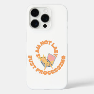 Funny Sleeping Cat on Laptop iPhone 16 Pro Case
