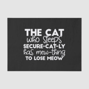 funny sleeping cat quotes tissue paper