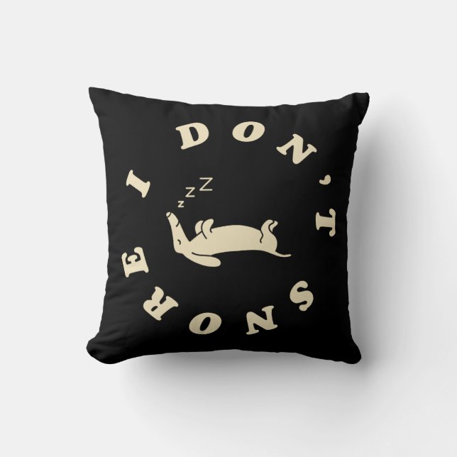 Funny Sleeping Dog Cushion (Front)