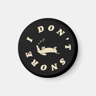 Funny Sleeping Dog Magnet