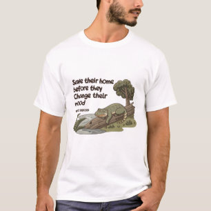Funny Sleeping Komodo Graphic Tee Mood Quote Shirt