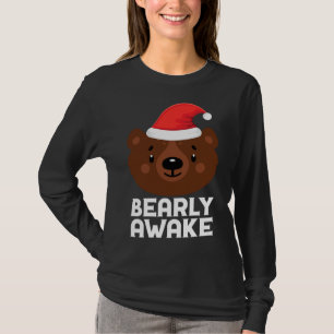 Funny Sleeping Lazy Bearly Awake Brown Bear Christ T-Shirt
