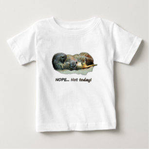Funny, sleeping meerkats baby T-Shirt
