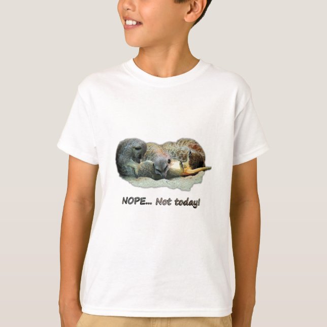 Funny, sleeping meerkats T-Shirt (Front)