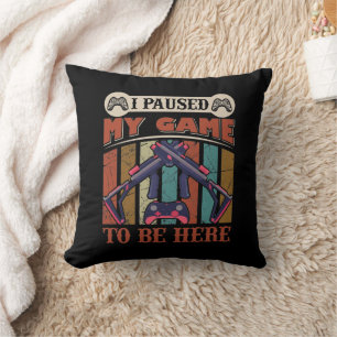 Funny sleeping Video Gamer word art Cushion