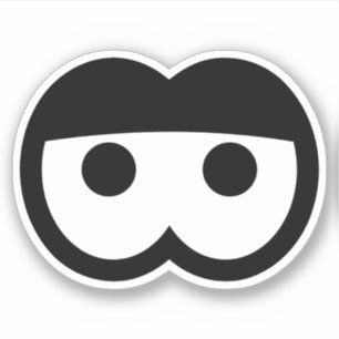 Funny Sleepy Cartoon Eyeball Vinyl