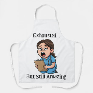 Funny Sleepy Nurse Apron 