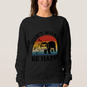 Funny Slepy Sloth Retro Animal Pun Sweatshirt