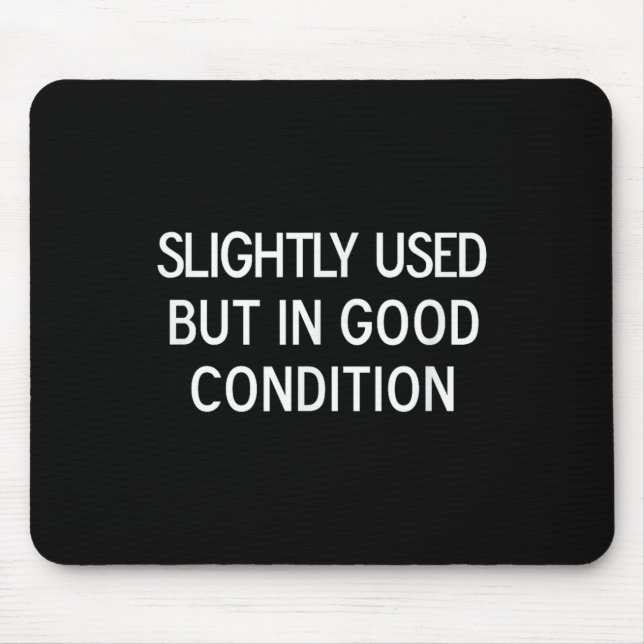 Funny, Slightly Used But In Good Condition, Sarcas Mouse Mat (Front)