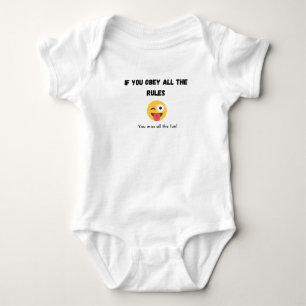 Funny slogan baby grow unisex bodysuit