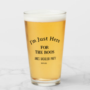 Funny Slogan Bachelor Bachelorette Wedding Party   Glass