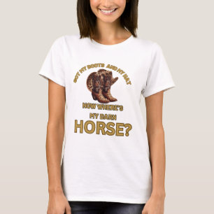 Funny slogan cowgirl t-shirt, leopard print T-Shirt